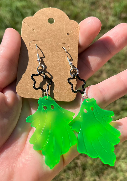 Green Ghost earrings